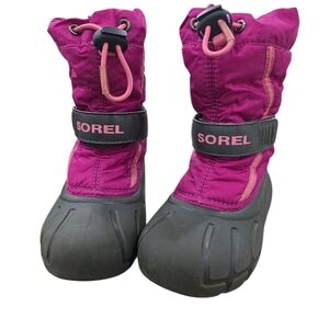 Sorel Pink and Black Winter Boots